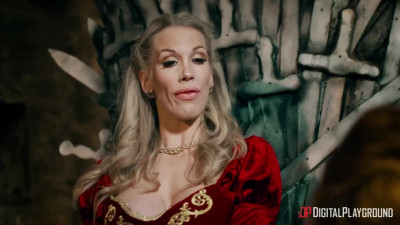 Busty MILF Cersei Lannister was group fucked near the iron throne