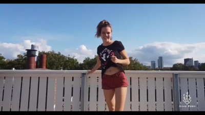 Fit beauty shows her naked body outdoor and fucks with BF [POV]