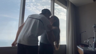 I love fucking my horny girlfriend by the window