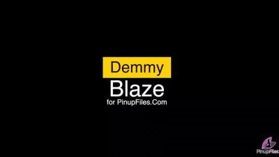 Appetizing Demmy Blaze teases with her huge naturals in exclusive solo