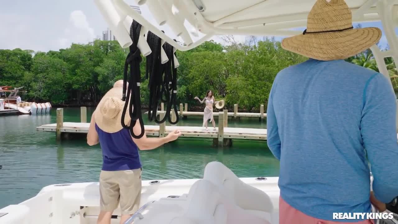 Watch Big hunk picks up and fucks a tattooed teen on a yacht Full. Duration: 08:00 | ePornBabe.