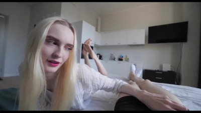 Cute Slender Blonde Shina Ryen Can Suck And Ride Her BF's Dick All Day Long