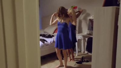 Horny stepsister Kyler Queen wears brother's shirts to seduce him
