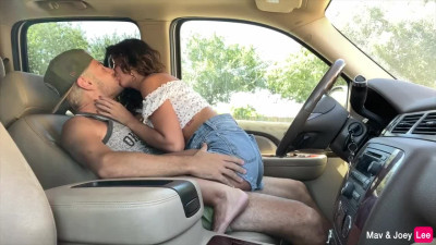 Fucking in the car hard after going to church