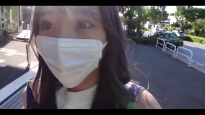 Skinny Japanese slut Main Nanashima ready to fuck in threesome if she will bring up with limousine