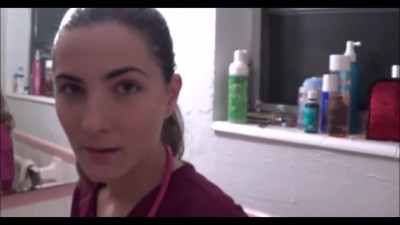 Nurse Milf stepmom does a sex check up and allows to cum inside - POV