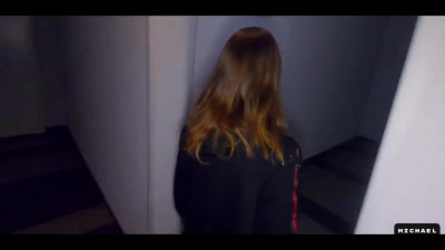 My Cute Lovely Teen GF Offered Me To Fuck Her Right In the Stairwell Of Her House
