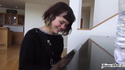 Cute Petite Brunette Yhivi Is Amazed By James Deen's Cock And His Hardcore Fuck Style