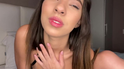 Beautiful female Latina in a hot solo with orgasm