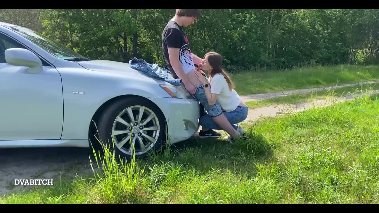 Watch I screw my GF on a car hood in the middle of the day Full. Duration: 05:25 | ePornBabe.