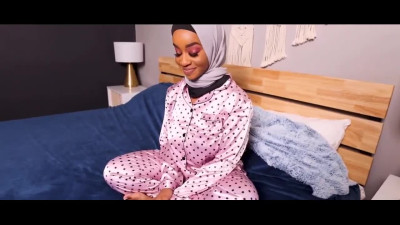 Interracial fucking with busty arab ebony in hijab