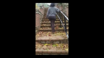 Saw a girl with a big ass walking alone and offered her my company