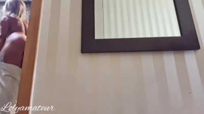 Stacked stepmommy teaches stepson how to fuck