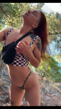 My Cute Redhead GF Sucked Me Off And Exposed Her Booty For a Doggy-fuck During Our Walk