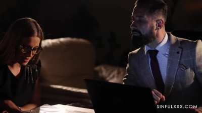 Late night Erotic Office sex with a busty secretary and a hunky boss.