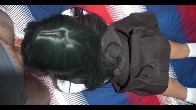 Barely legal school girl gives her head and gets fucked in exchange for good grades