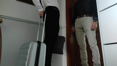 Aroused Filth Plump-booty Brunette MILF Tempts a Young Janitor Into a Hot Fuck In the Hotel Room