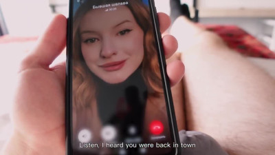 Red-haired whore urgently needed to take a shower at her ex's house and this had consequences