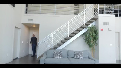 Redhead estate-agent Dani Jensen tricks the client into deal using her cunt
