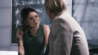 Fiesty tattooed Vanessa Vega gets her professor off