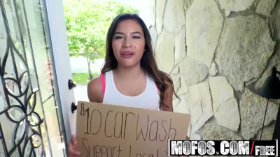 10 dollar car wash and extra blowjob in support of the local cheerleading team