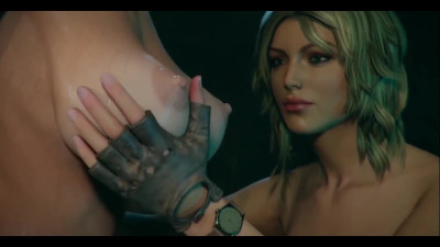 3D Cartoon Lara Croft imprisoned and fucked with toys