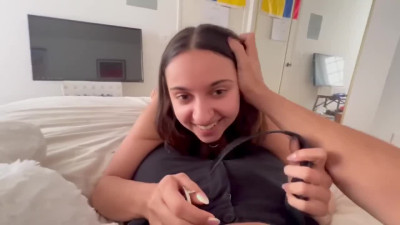 Slim Latina Teen With Enormous Big-nip Boobs Deserves Cream In Her Pussy