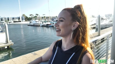 Redhead thought this BBC guy had a yacht, so she seduced him and spread her legs after five minutes of meeting