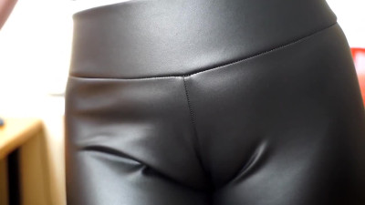 Big titted MILF sucks my sausage and take my cumshot on her tights.