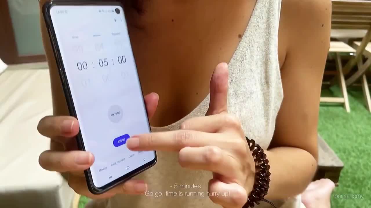 Watch Can you last longer than 5 minutes while I jerk off your dick? Full. Duration: 04:19 | ePornBabe.
