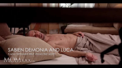 Rough fucking with Busty Tattooed MILF Sabien Demonia
