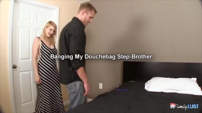Leggy stepdaughter fucks her tied up stepdad in reverse cowgirl pose