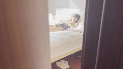 Blind-folded Asian does not know who fucks her and covers in cum
