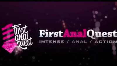 Cute Skinny Blonde Mencia Francis Unplugs Her Ass and Tears Pantyhose For Her First Anal Experience