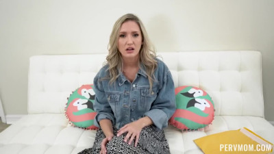 Pervy stepmom wants to eat my dick and suck all the cum out of it