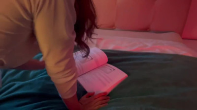 Mouth watering schoolgirl with big bubble ass is fucked POV doggy style