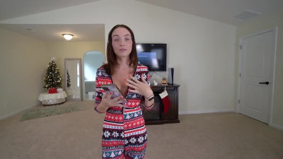 My stepsister thinks my dick is better than any Christmas gift