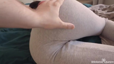 Big ass stepsister has butt plug in her anal when I fuck her cunt - POV