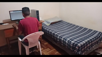 Latina schoolgirl came to her boyfriend to tell him how her day went but he fucked her without even listening to
