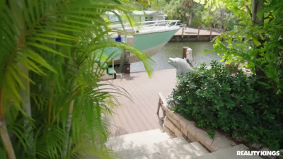 MILF cheated on her husband with a teen guy who accidentally wandered into her villa