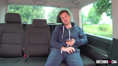 Reality pick-up with a blonde slut getting banged publicly in a van
