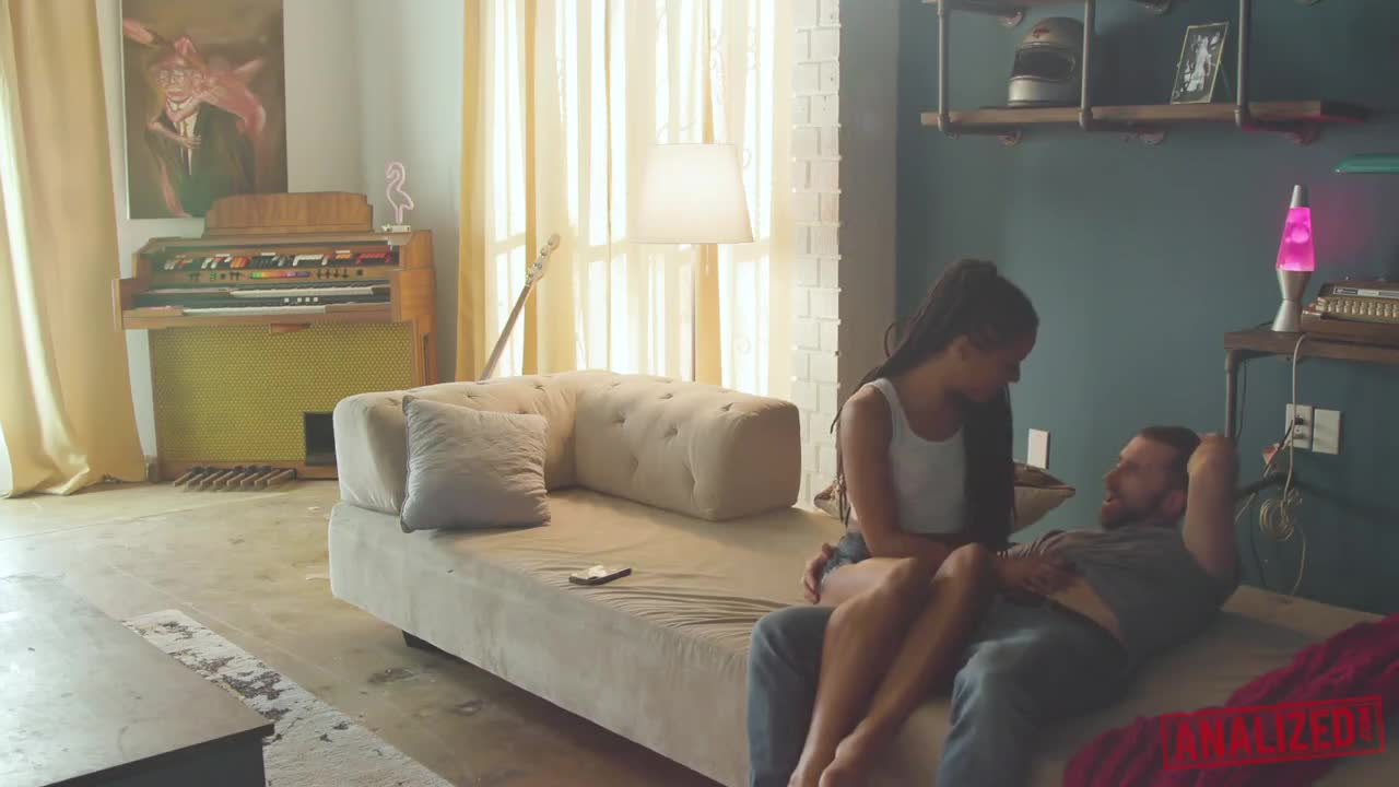 Watch Ebony doesn't mind getting an interracial anal pounding from a white guy Full. Duration: 06:57 | ePornBabe.