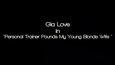 Watching my hot wife Gia Love fucking with fitness instructor