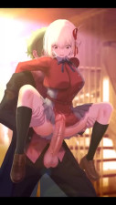 Uncensored Hentai With Busty Chisato Nishikigi from Lycoris Recoil Squirting After a Hardcore Fuck