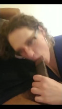 White MILF sucks BBC and gets the most delicious cumshot of her life