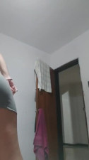 Hot Curly Latina Girl Shows Her Sexy Booty And Pleasures Her Lusty Pussy With Toys