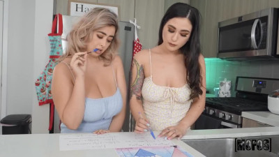 Jasmine Wilde and Chloe Surreal add sperm to breakfast after 3some