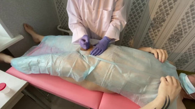 Milf nurse collecting sperm from a kind donor's cock