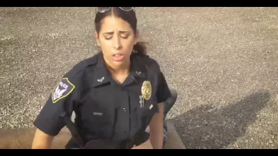 White MILF cops caught black criminal for threesome sex