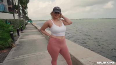 Chubby blonde Milf Jeyla Spice takes ride on a stranger's dick - Reality Kings
